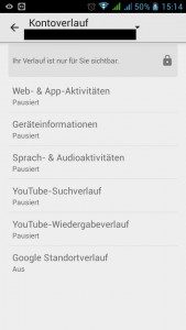 Android Google Datenhunger 