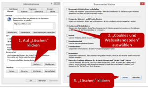 Cookies im Internet Explorer löschen