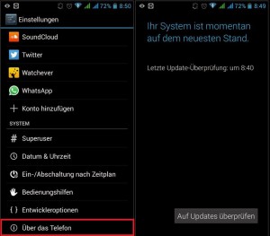 Android Update Funktion