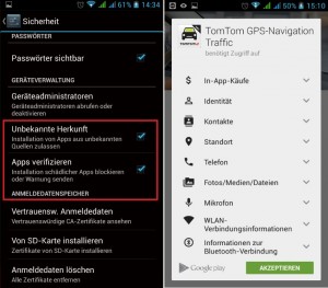 Android Verifizierte Apps