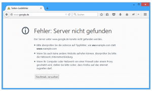 Netzwerkprobleme im Browser