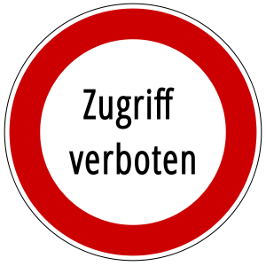 Zugriffsrechte Zugriff verboten