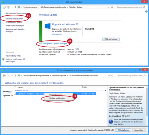 Ausblendung Windows Update (KB3035583) für Windows 10-Upgrade