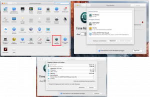 Time Machine Einstellungen