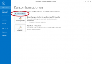 Outlook Konto-Einrichtungsassistent