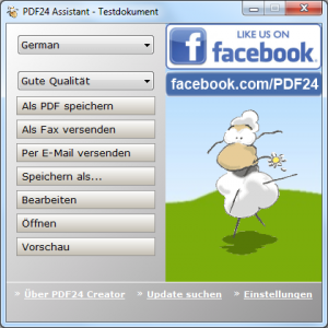 Druckassistent PDF24 Creator