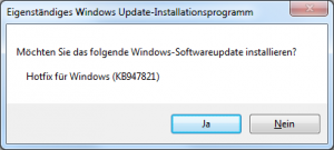 Windows Update Readiness Tool Dialog