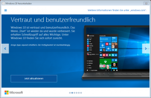 Windows 10 Upgrade - Vertraut und benutzerfreundlich